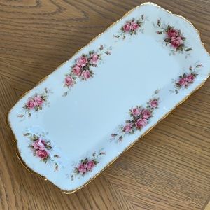 Beautiful vintage serving sandwich platter